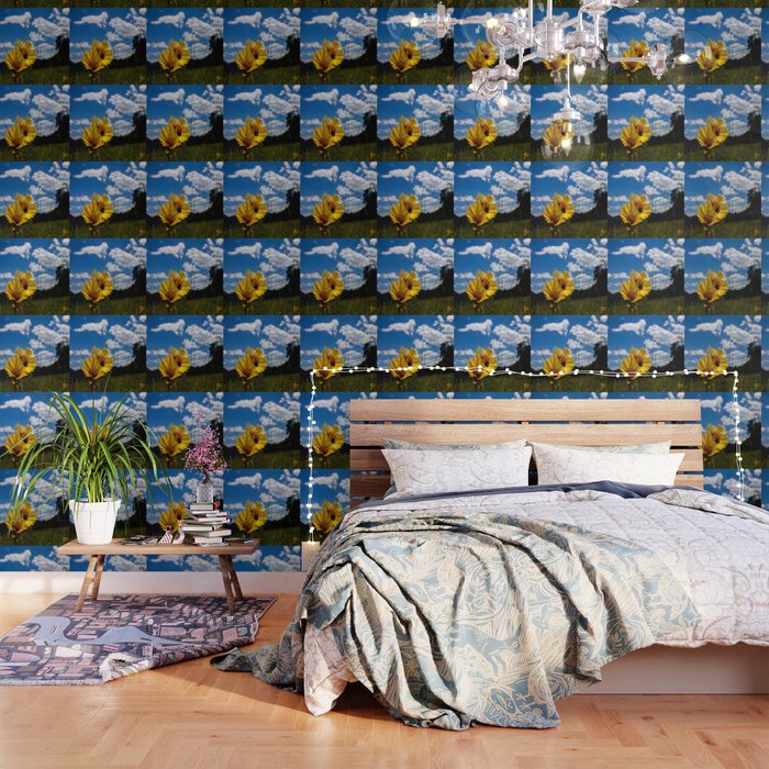 A Rocky Mountain Sunflower Wallpaper By Hollyobriant83 Society6