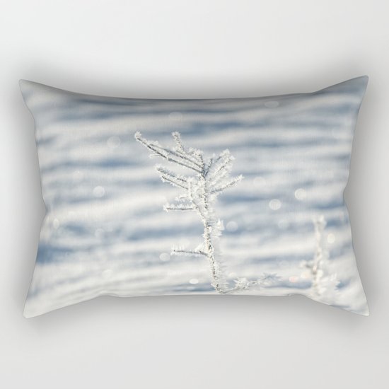 Sparkling hoar frost Rectangular Pillow