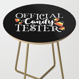 Official Candy Tester Cute Halloween Funny Side Table