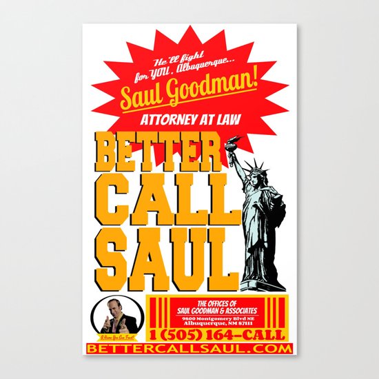 BETTER CALL SAUL | BREAKING BAD Canvas Print