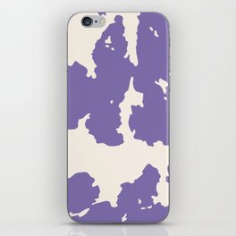 Retro Purple Cowhide Spots iPhone Skin