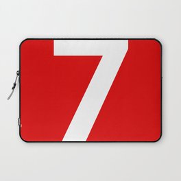 Number 7 (White & Red) Laptop Sleeve
