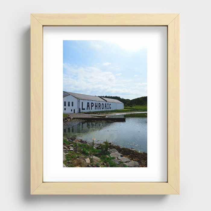 The Laphroaig Distillery in Islay Recessed Framed Print