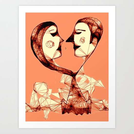 web of love Art Print