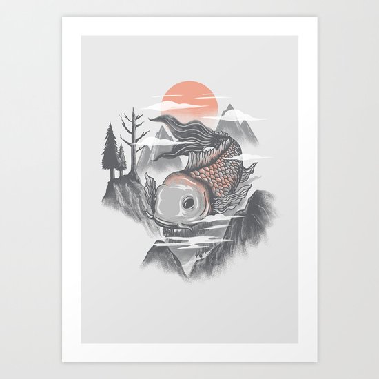 koi fish Art Print