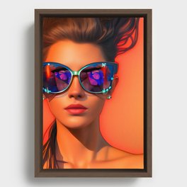 Orange Crush Framed Canvas