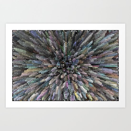 Block crystals Art Print