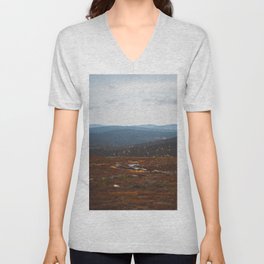 Autumn Lapland V Neck T Shirt