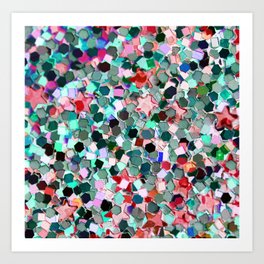Colorful Sparkles Art Print