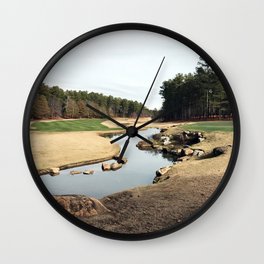 Golf Creek Winding Wall Clock