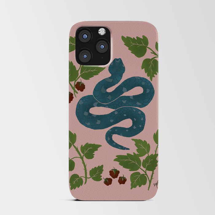 Snake Charm in Rose & Blue iPhone Card Case