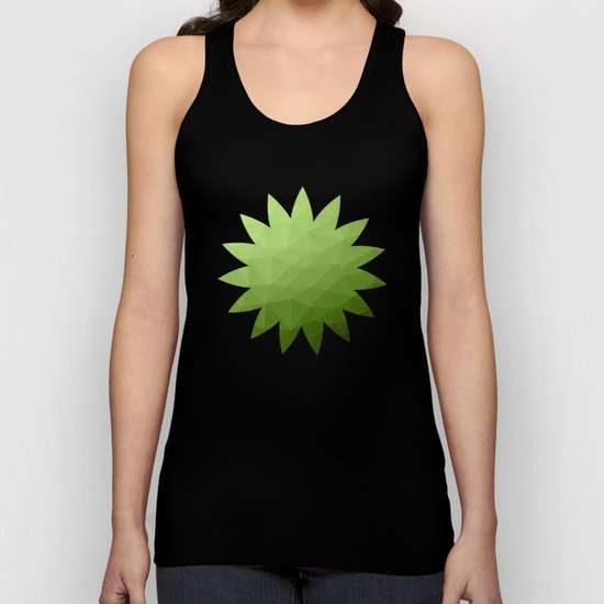 Greenery ombre gradient geometric mesh Unisex Tank Top