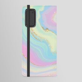 Pastel Opal Unicorn Marble Android Wallet Case