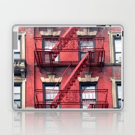 New York City Architecture | Fire Escape Views Laptop Skin