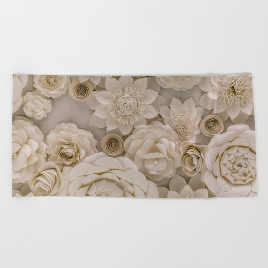 Paper Bouquet Beach Towel