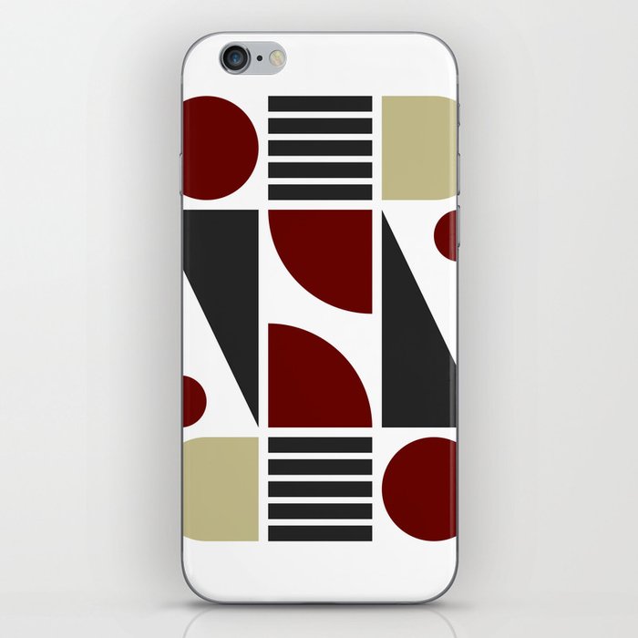 Classic geometric modern composition 2 iPhone Skin