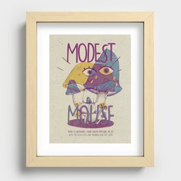 Modest Mouse gig poster. Art Print. Music Poster Art Print Recessed Framed Print