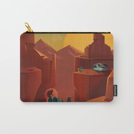 SpaceX Travel Poster: Valles Marineris, Mars Carry-All Pouch | Poster, Vintage, Space, Mars, Artdeco, Solarsystem, Spacex, Vallesmarineris, Design, Exploration 