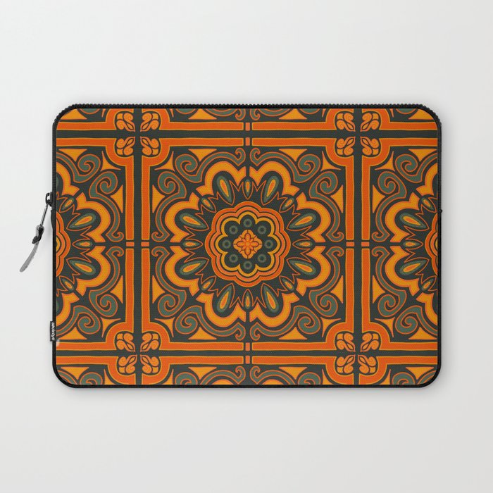 Paisley Tile - Winter Citrus - Pattern Laptop Sleeve