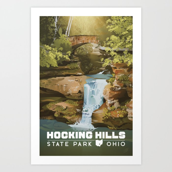 Hocking Hills State Park Art Print