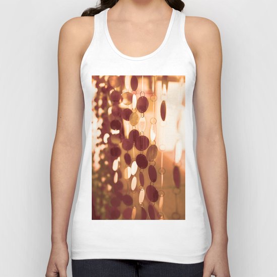 GLAM CIRCLES #Orange #1 Unisex Tank Top