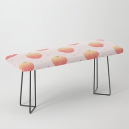 Peach Peaches Pastel Pink Pattern Bench