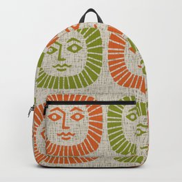 Retro Mid Century Modern Sunburst Pattern 531 Backpack
