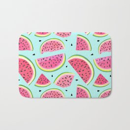 Watermelon Bath Mat | Exotic, Nature, Water, Slices, Vegetarian, Color, Natural, Vitamin, Part, Watermelon 