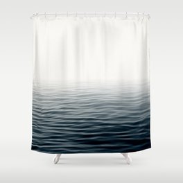 Misty Sea I - Abstract Waterscape Shower Curtain