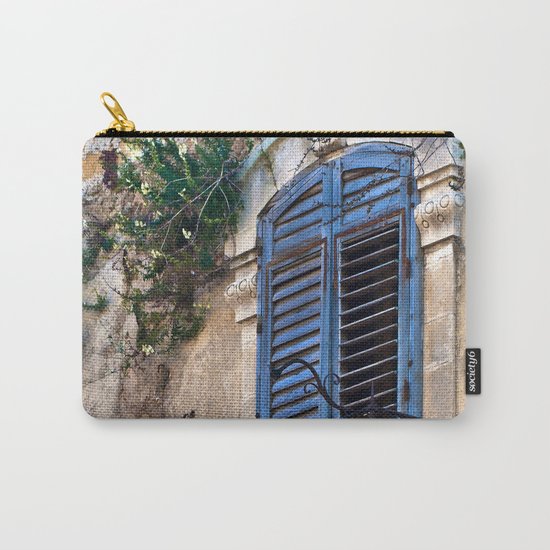 Blue Sicilian Door on the Balcony Carry-All Pouch