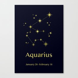 Aquarius Canvas Print