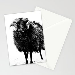 Black Ram Stationery Card