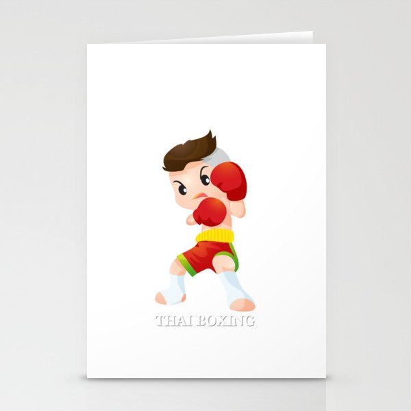 Thai Boxing Stationery Cards