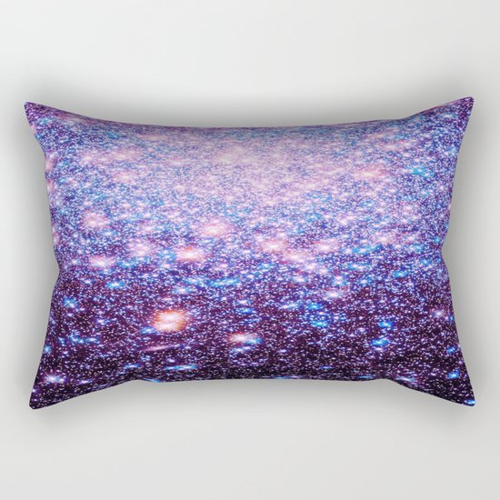GaLaxY Stars : Pink Purple Blue Rectangular Pillow