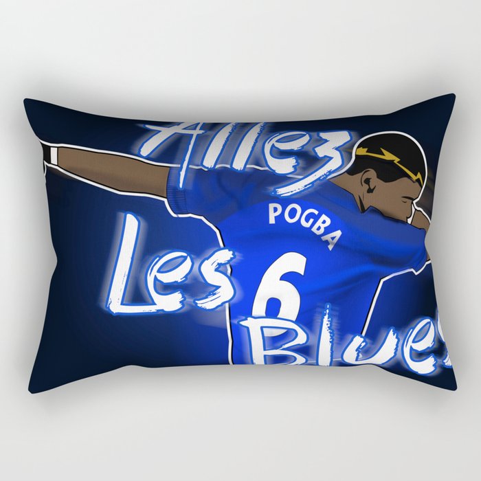 Allez Les Blues Rectangular Pillow