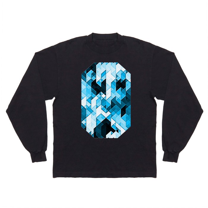 Blue Crystal Confusion Long Sleeve T Shirt