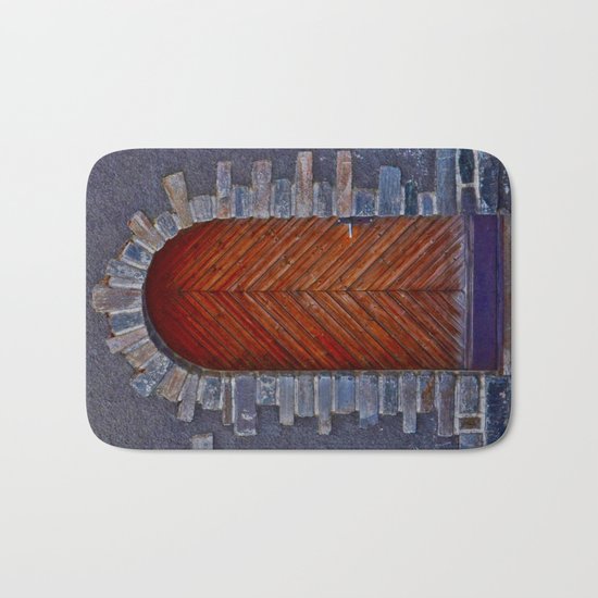 Wood Door Bath Mat
