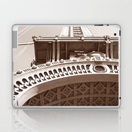 Manhattan Bridge Sepia Laptop Skin