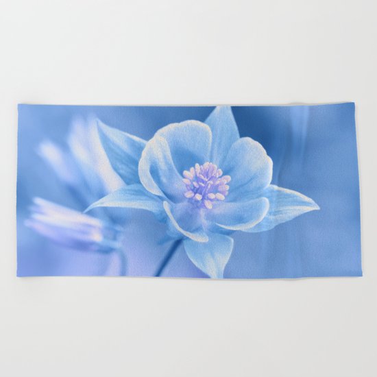 Columbine Flower 161 Beach Towel