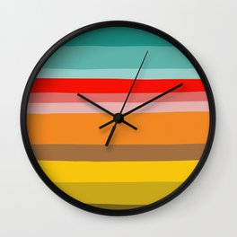 Color Stripes Wall Clock