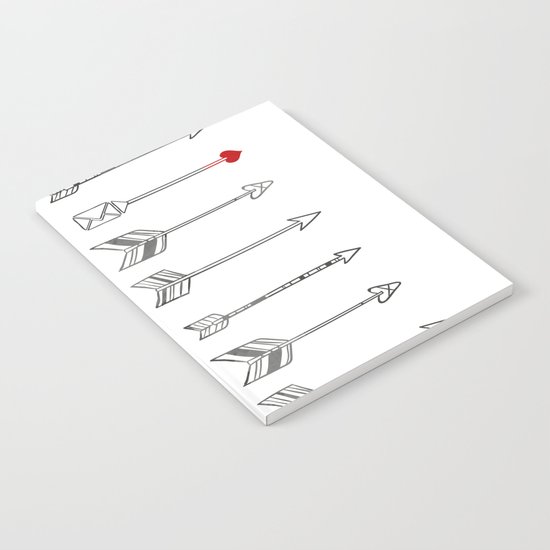 Minimal Love Arrow Notebook