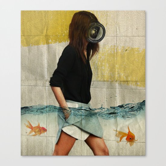 Deep Water Running Canvas Print