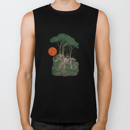 Savanna Sunrise Biker Tank