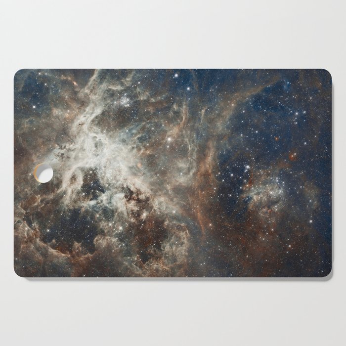 Marble Nebula Galaxy Night Sky Print Cutting Board