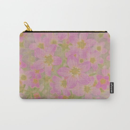 Pink Floral, The Earth Laughs In Flowers Carry-All Pouch