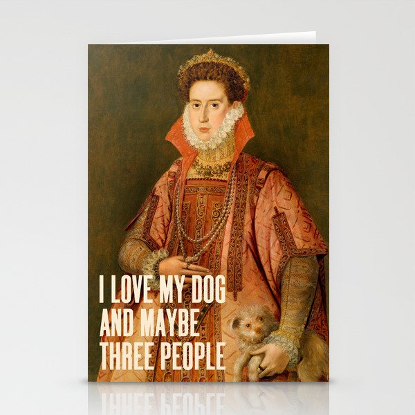 I Love My Dog - Funny Quote Stationery Cards