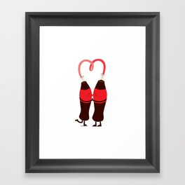 Love drink Framed Art Print