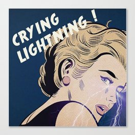 Crying Lightning Artic Monkey Fan Art Canvas Print