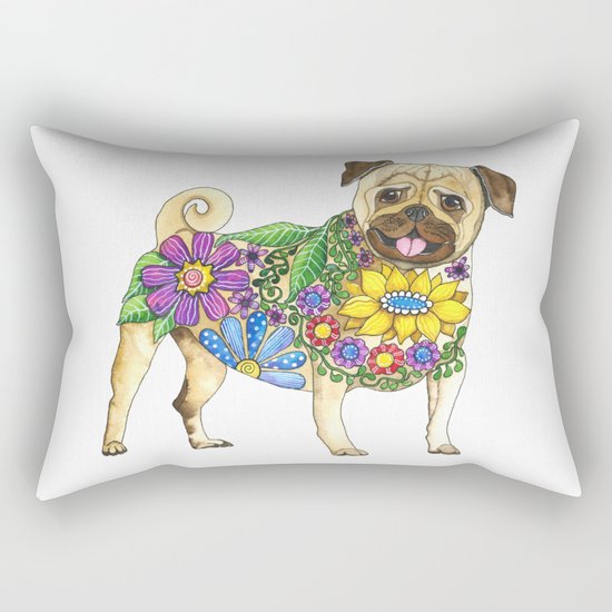 The Pugster Rectangular Pillow