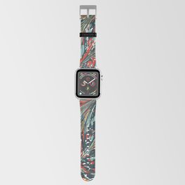 Boho twirl pattern multicolor Apple Watch Band